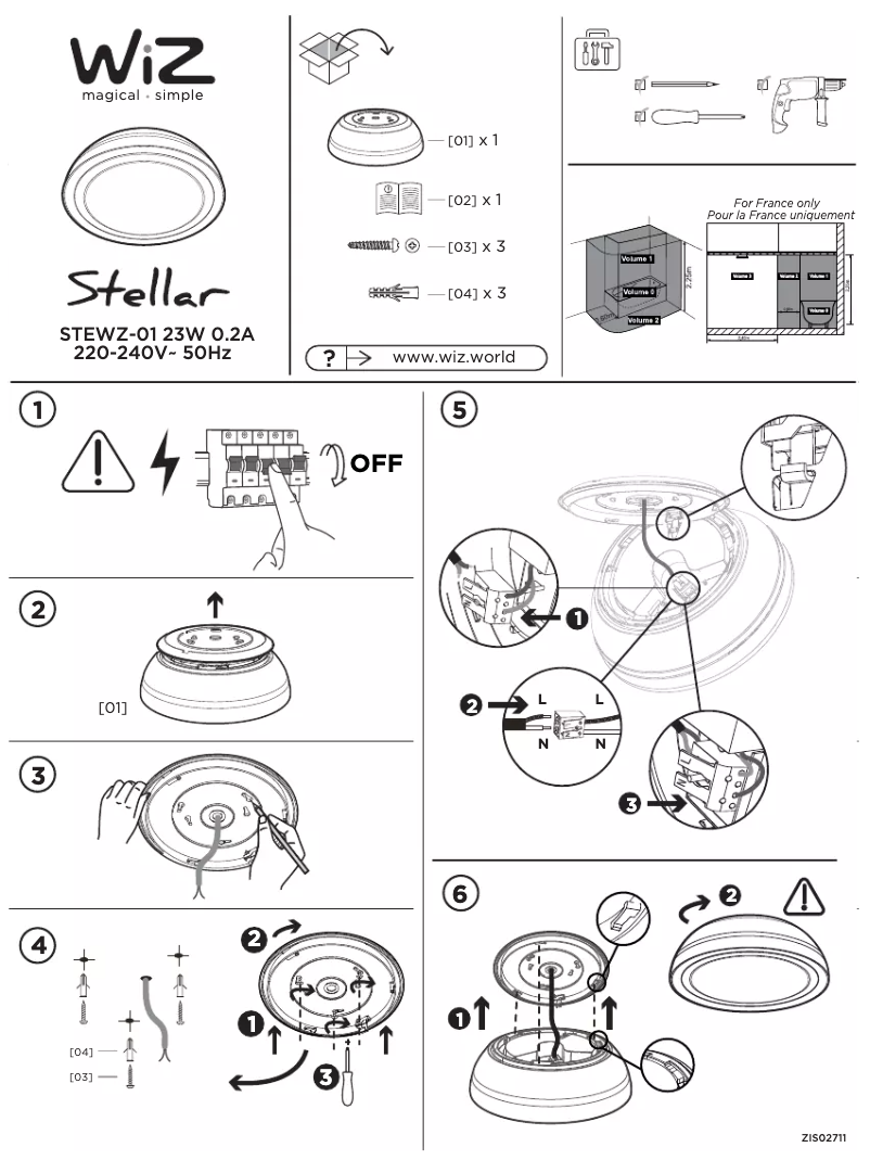 First page image of the manual for White & Color Stellar