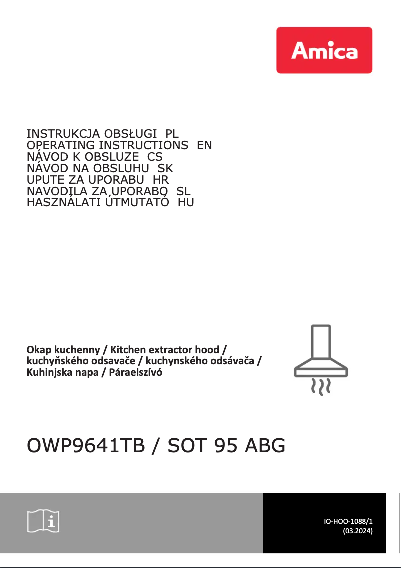 First page image of the manual for OWP9641TB