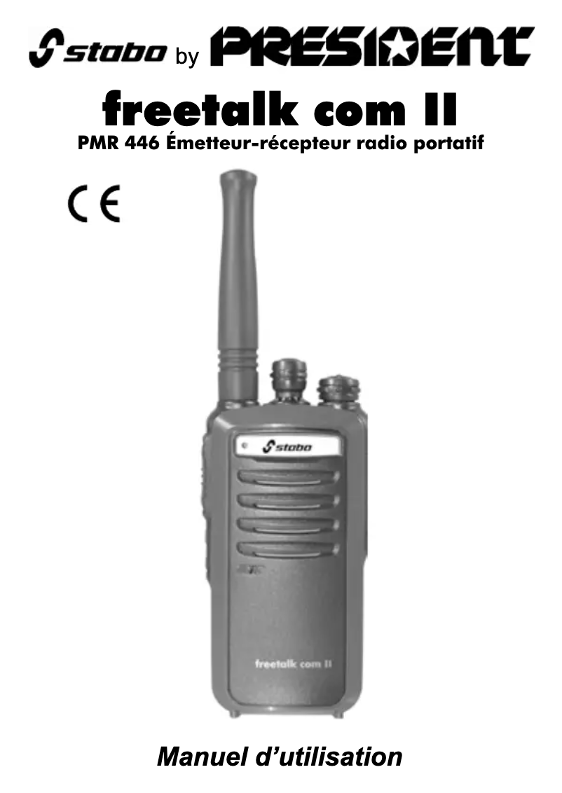 First page image of the manual for freetalk com II