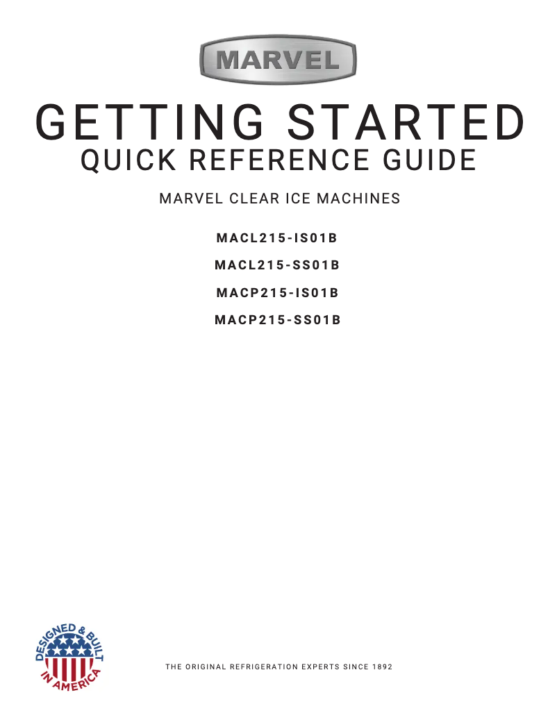 Page 1 of the manual User Manual Marvel MACL215-IS01B