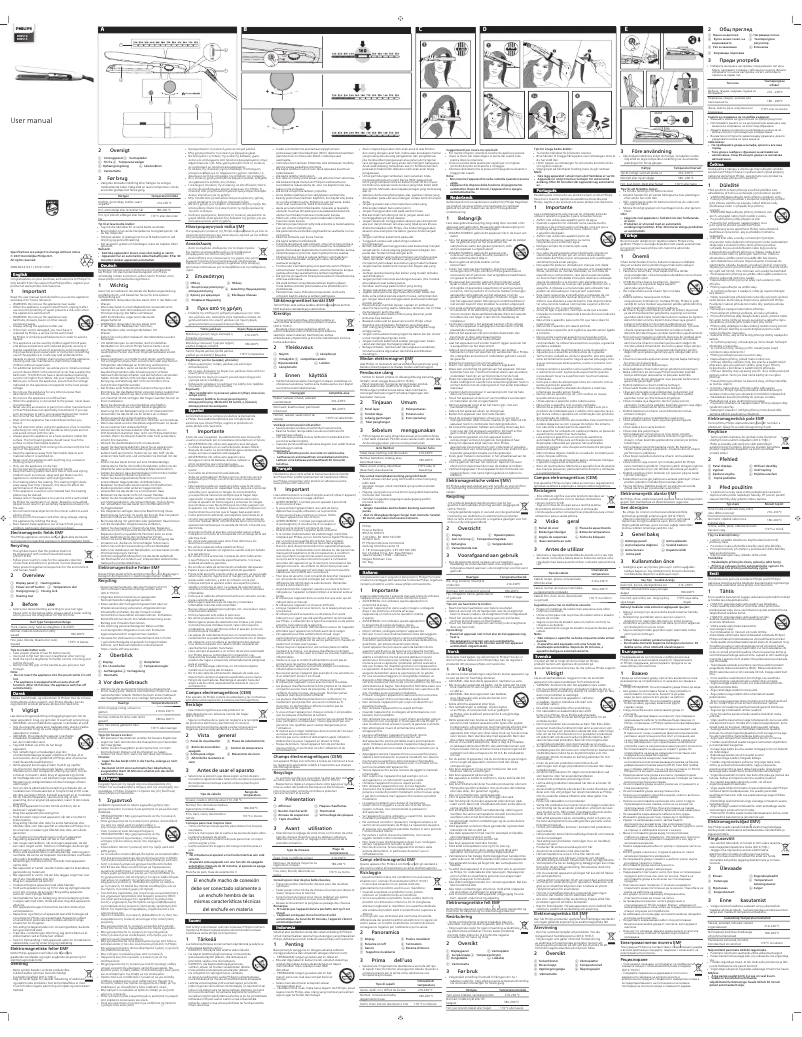 First page image of the manual for BHS510