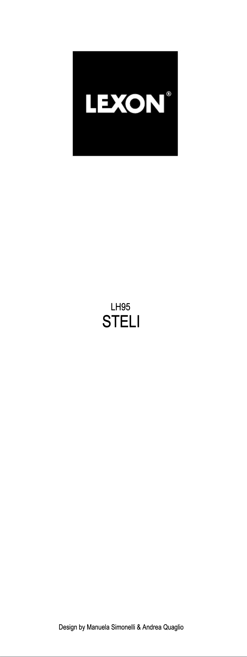 First page image of the manual for Stelli