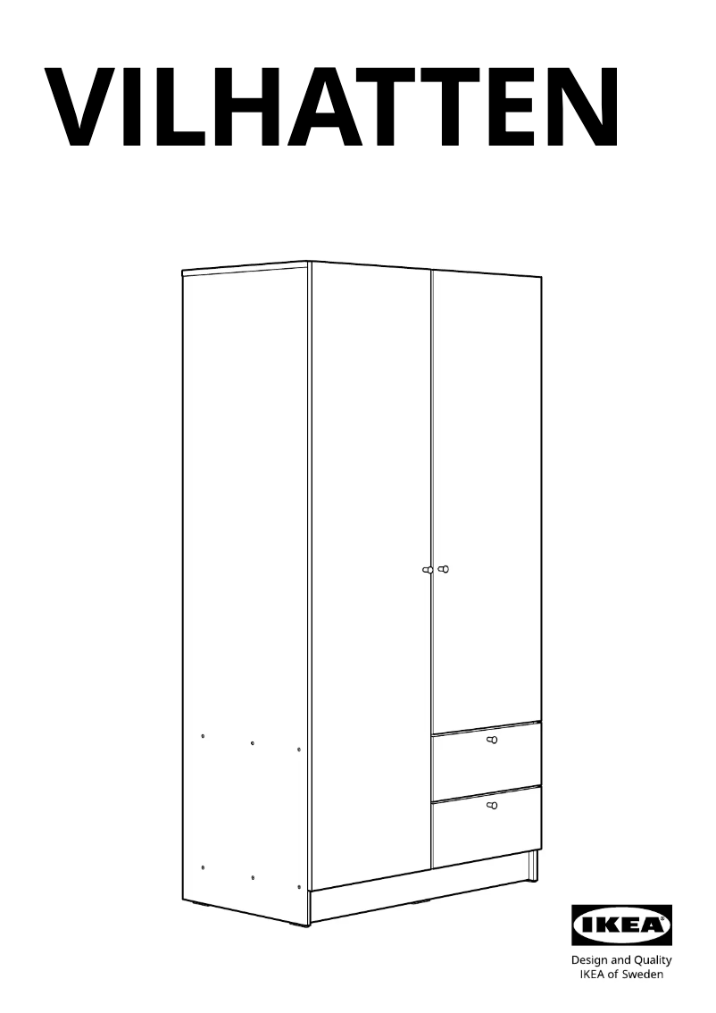 First page image of the manual for VILHATTEN 305.306.11