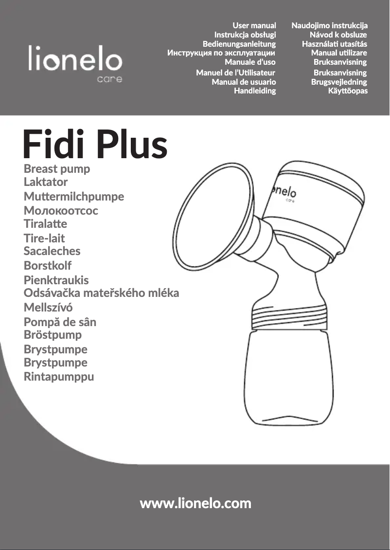 First page image of the manual for Fidi Plus