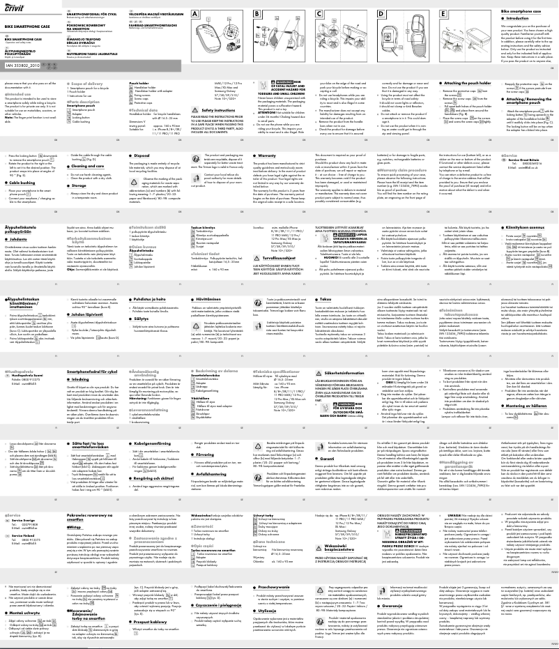 Page 1 of the manual User Manual Crivit IAN 353802