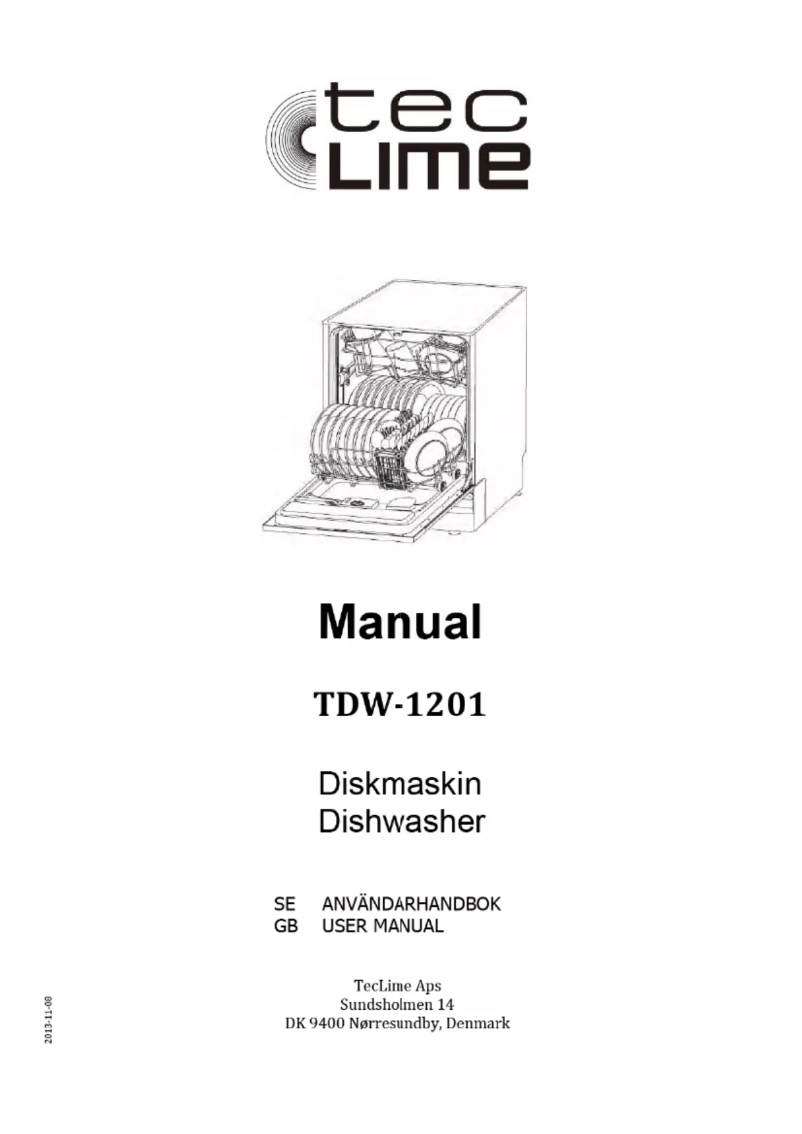 Page 1 of the manual User Manual TecLime TDW-1201