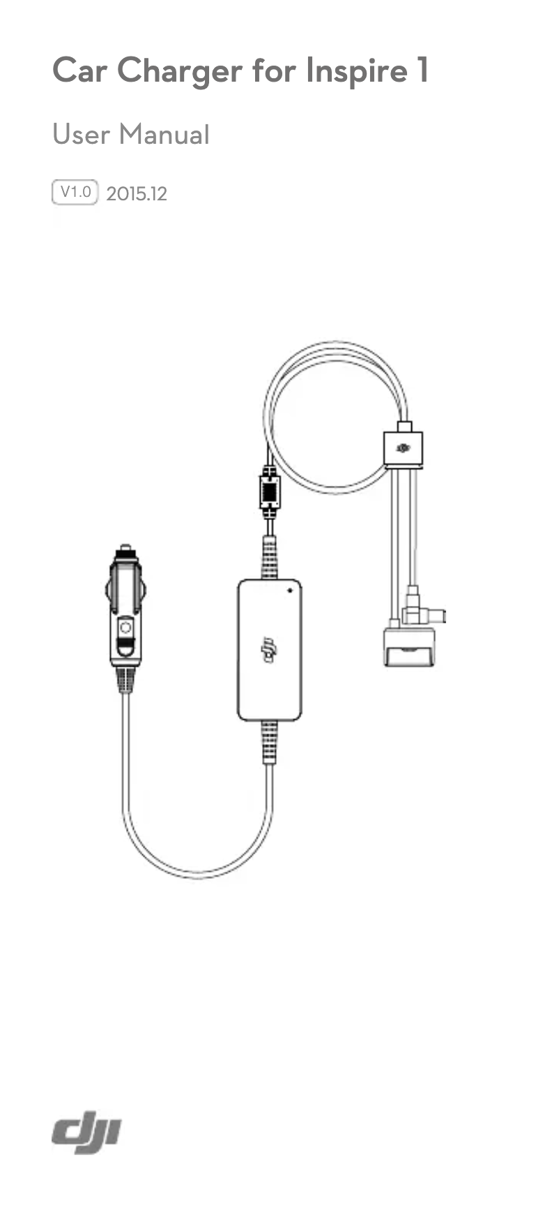 Image de la première page du manuel de l'appareil Car Charger for Inspire 1