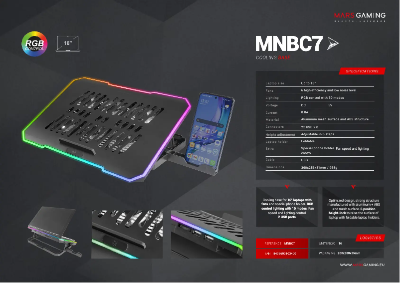 First page image of the manual for MNBC7