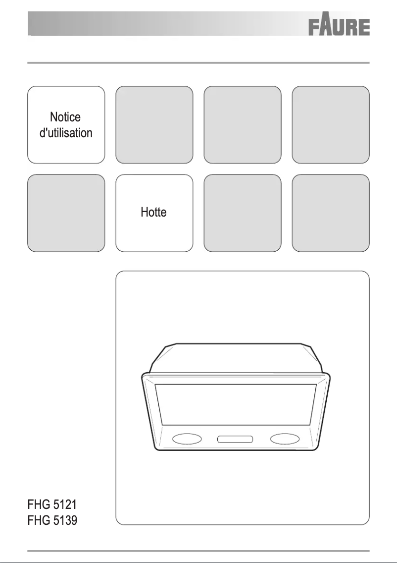 First page image of the manual for FHG5121X