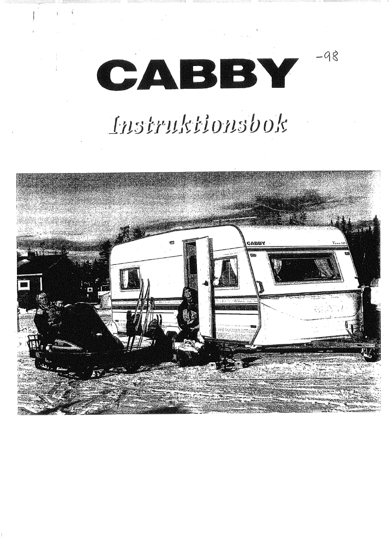 Page 1 of the manual User Manual Cabby 1998