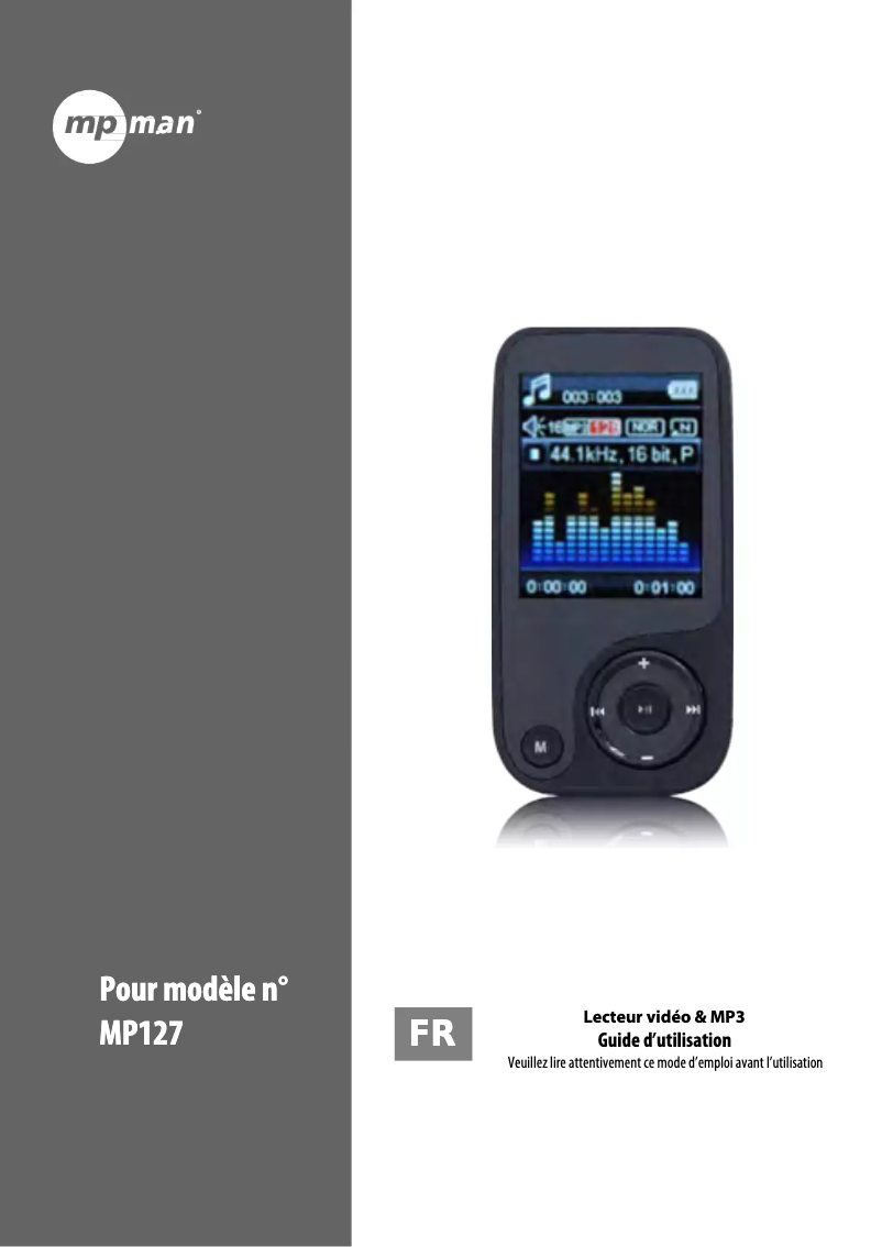 First page image of the manual for MP127