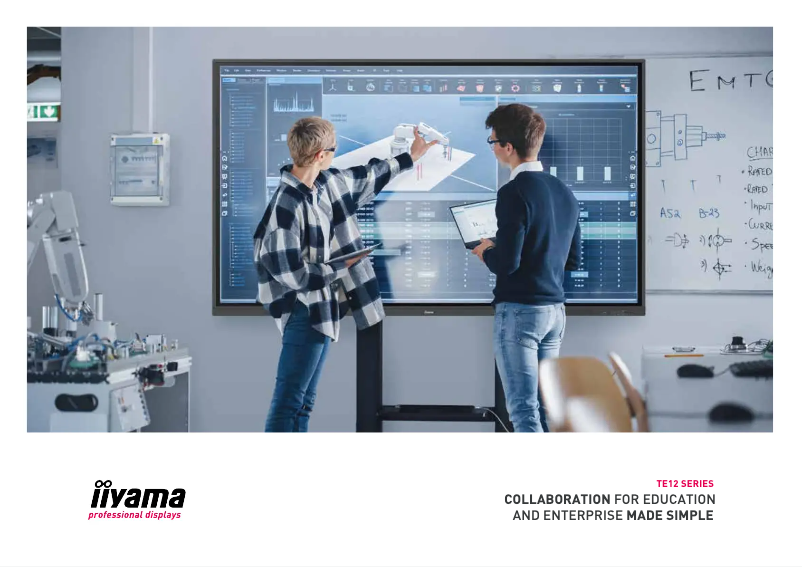 Page 1 of the manual Brochure Iiyama ProLite TE8612MIS