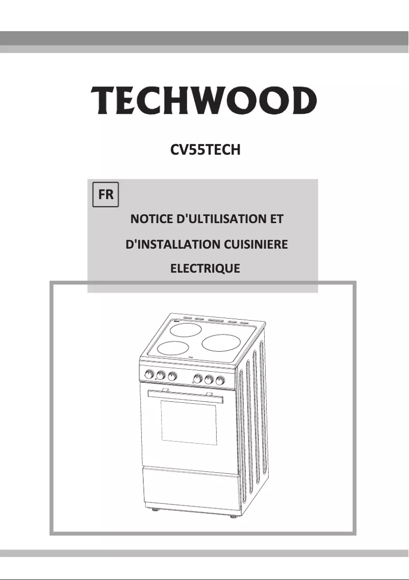 Page 1 of the manual User Manual Techwood CV55TECH