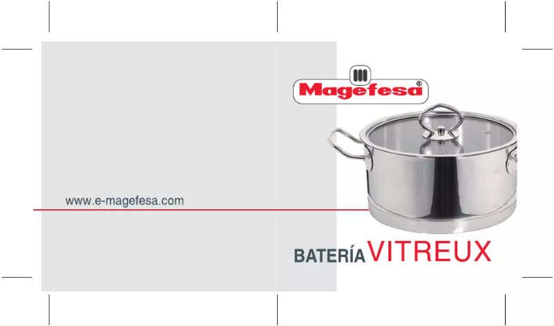 First page image of the manual for Vitreux 10