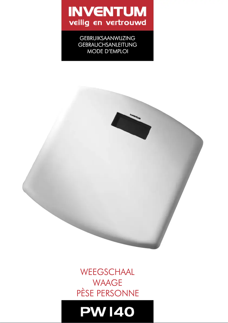 First page image of the manual for PW140