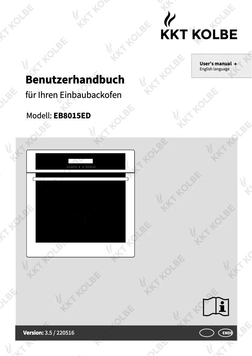 First page image of the manual for EB8015ED