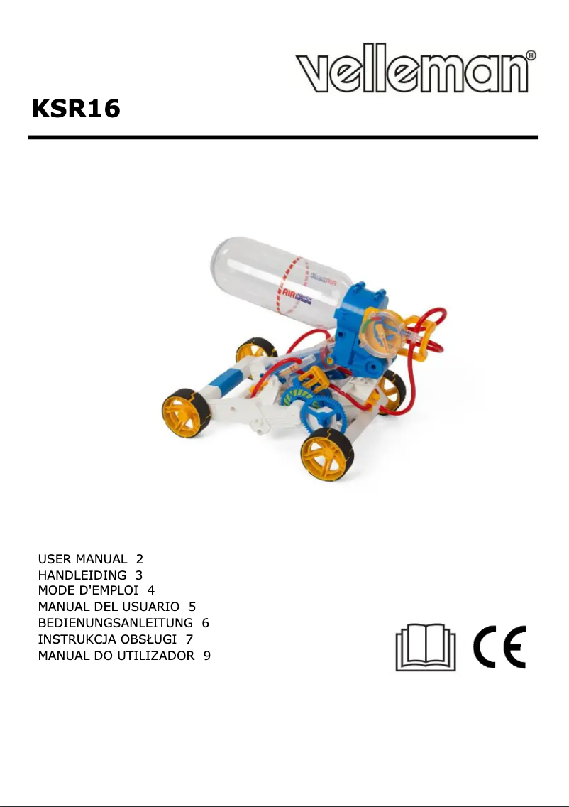 Page 1 of the manual User Manual Velleman KSR16