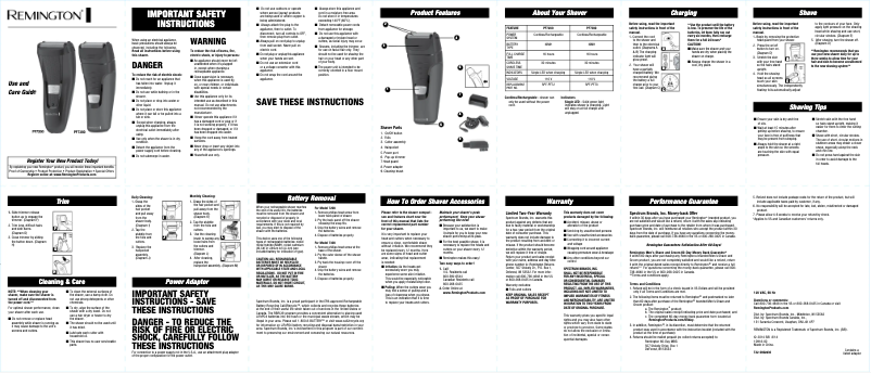 First page image of the manual for F3
