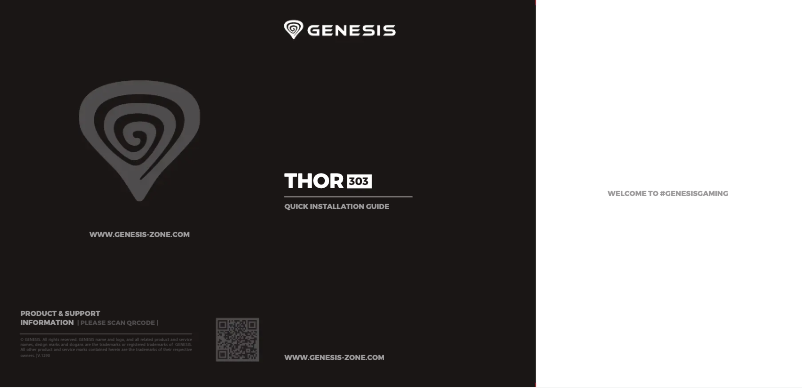 First page image of the manual for Thor 303