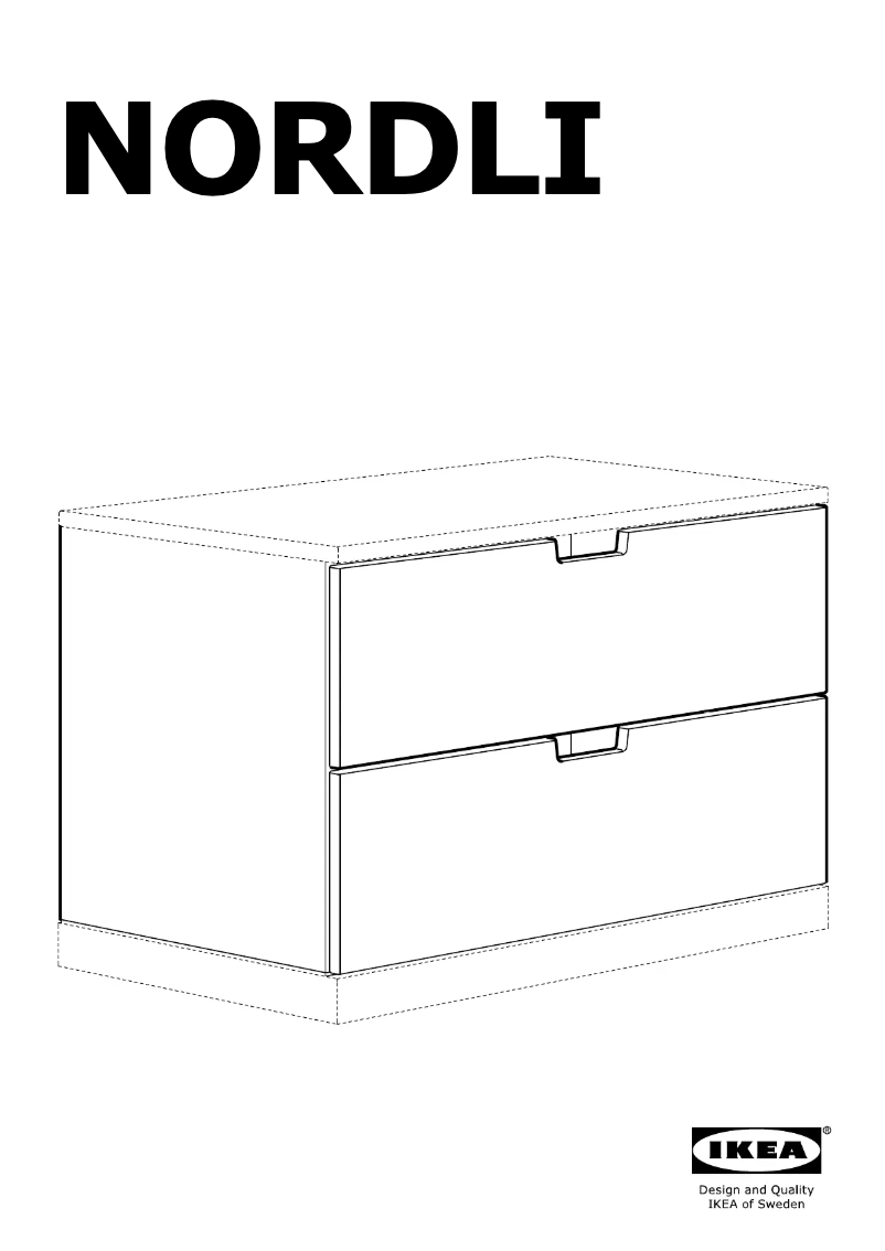 Page 1 of the manual User Manual Ikea NORDLI 703.834.63