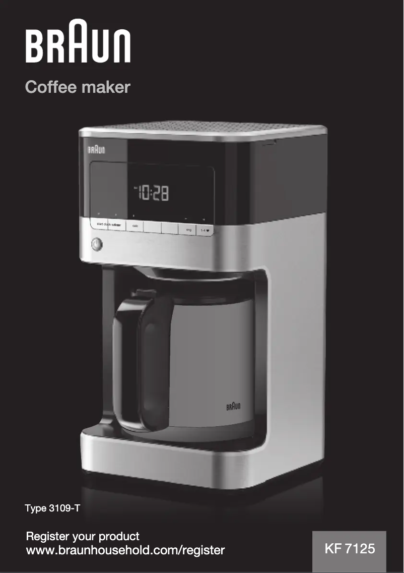 First page image of the manual for PurAroma 7 KF 7125