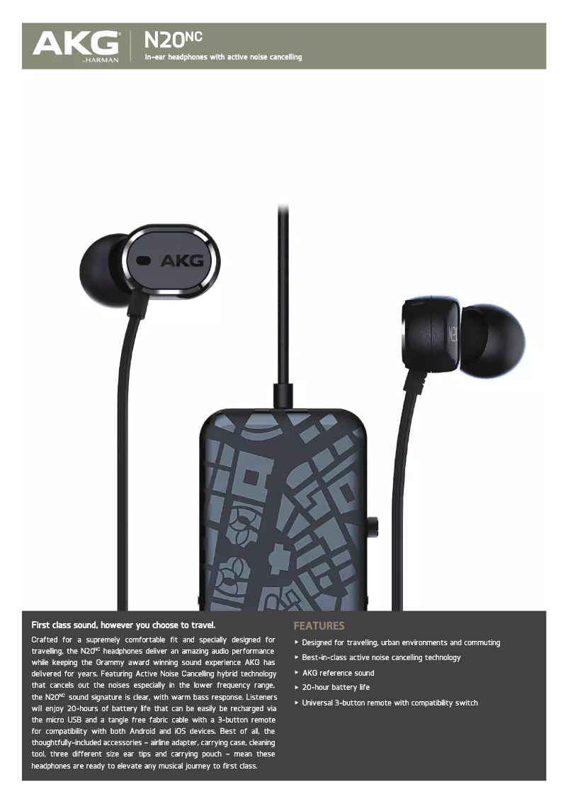 First page image of the manual for N20NC