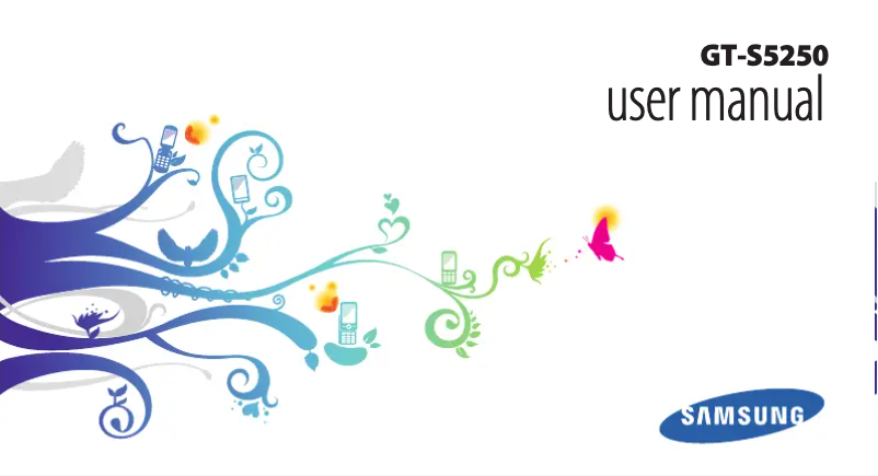 First page image of the manual for GT-S5250