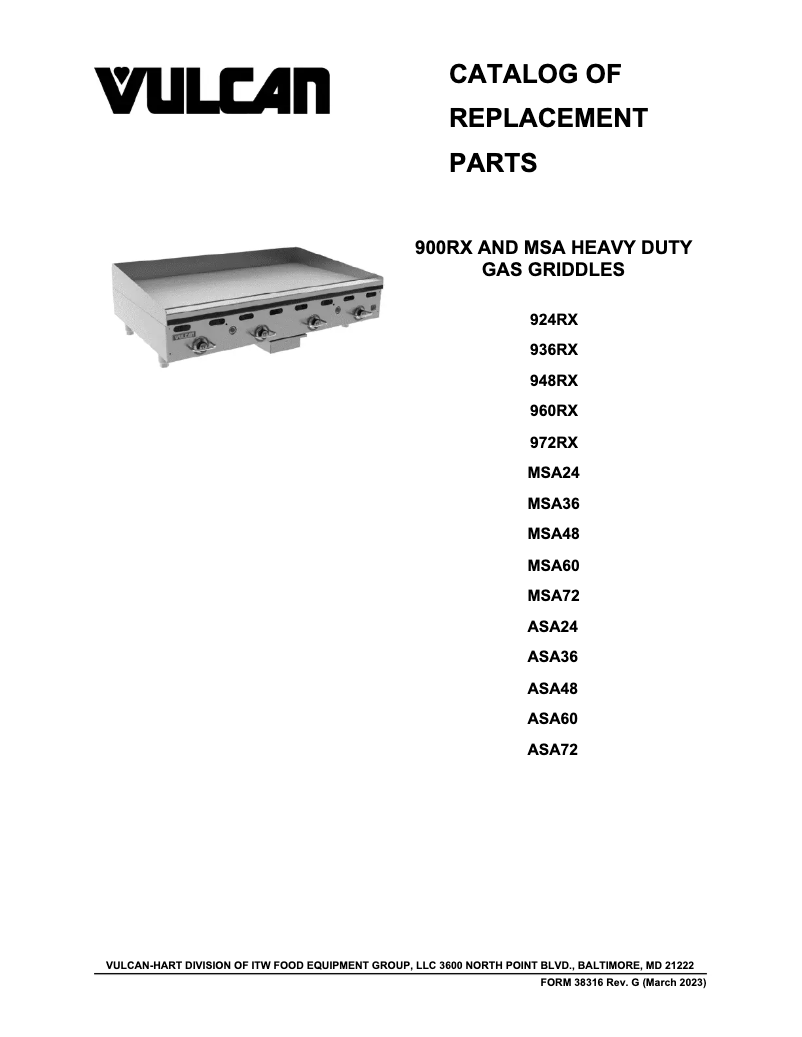 First page image of the manual for ASA36