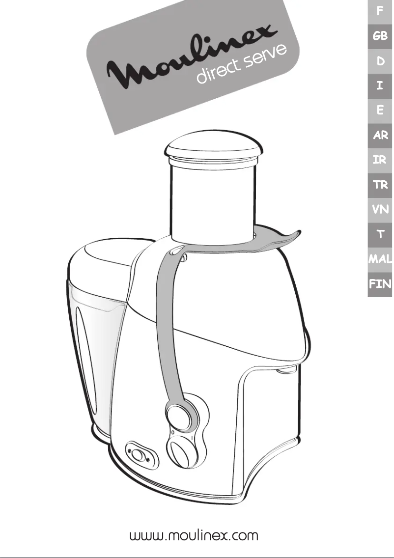 Page 1 of the manual User Manual Moulinex JU4001