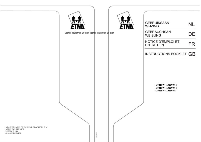 First page image of the manual for 1991