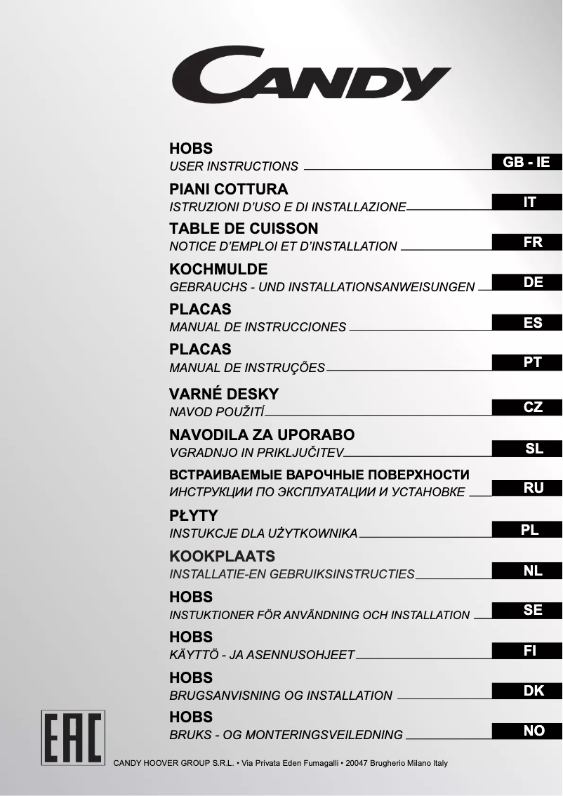 First page image of the manual for CH630C