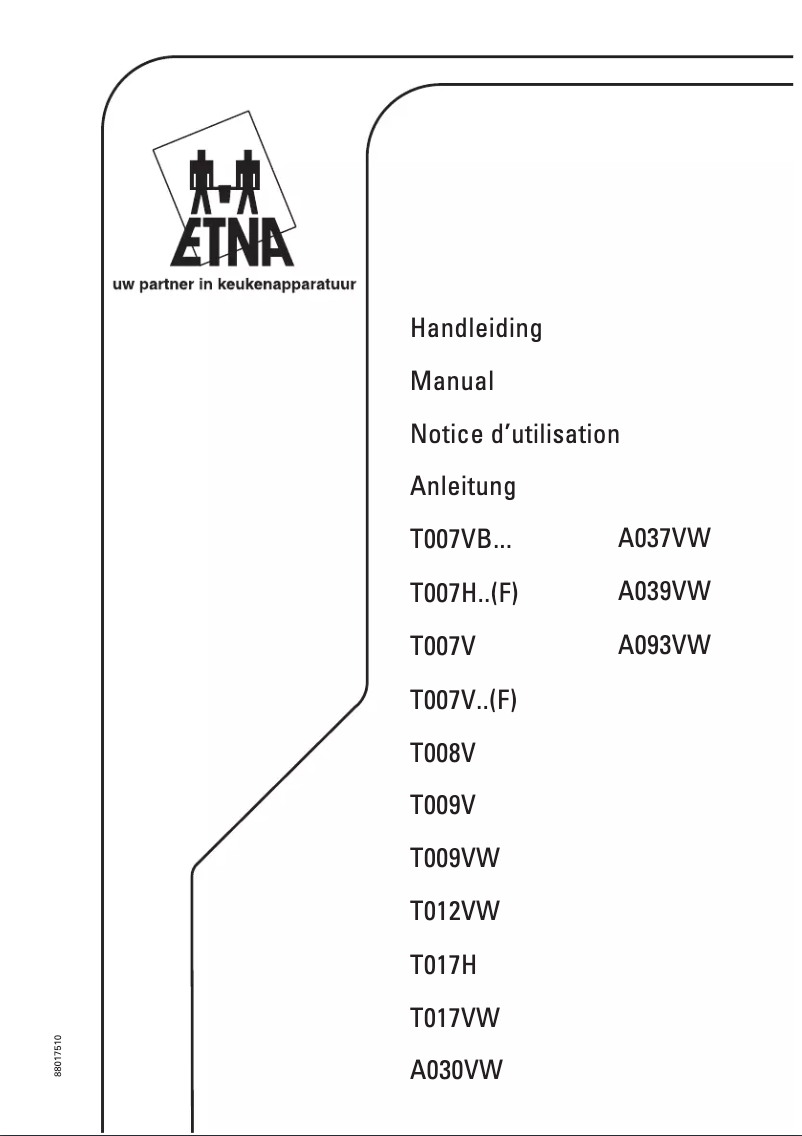 First page image of the manual for A093VW