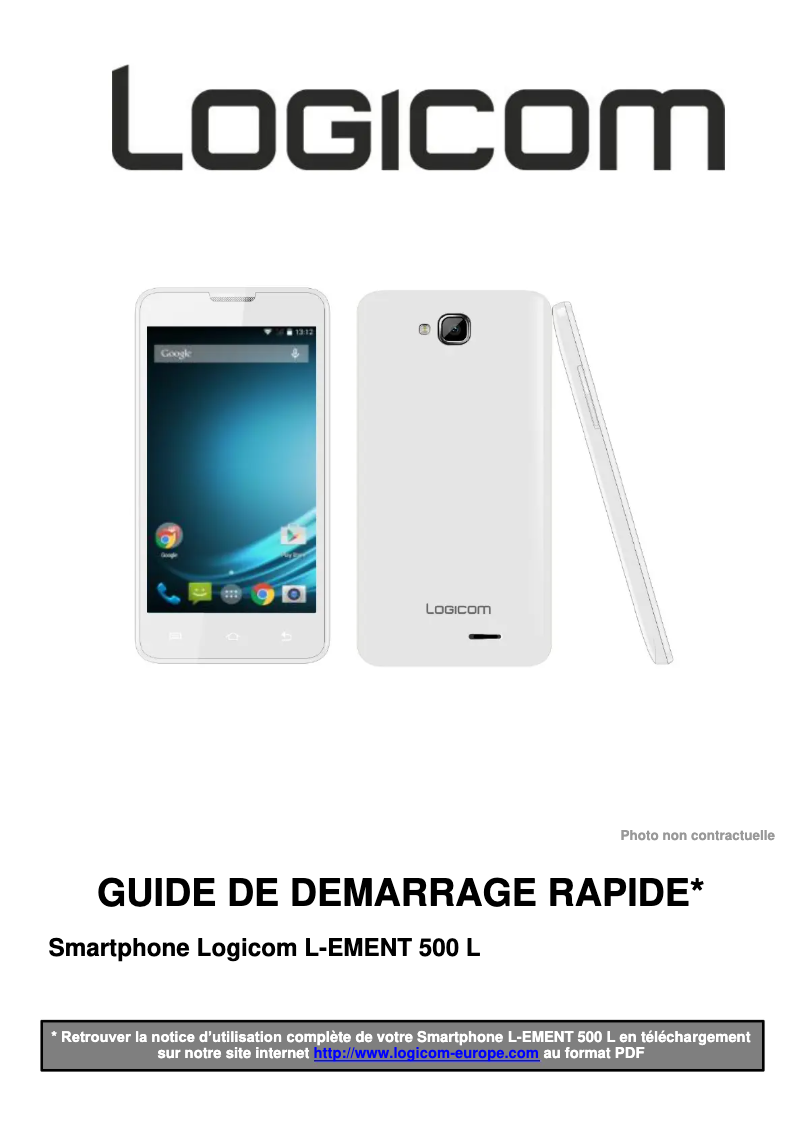 First page image of the manual for L-ement 500L