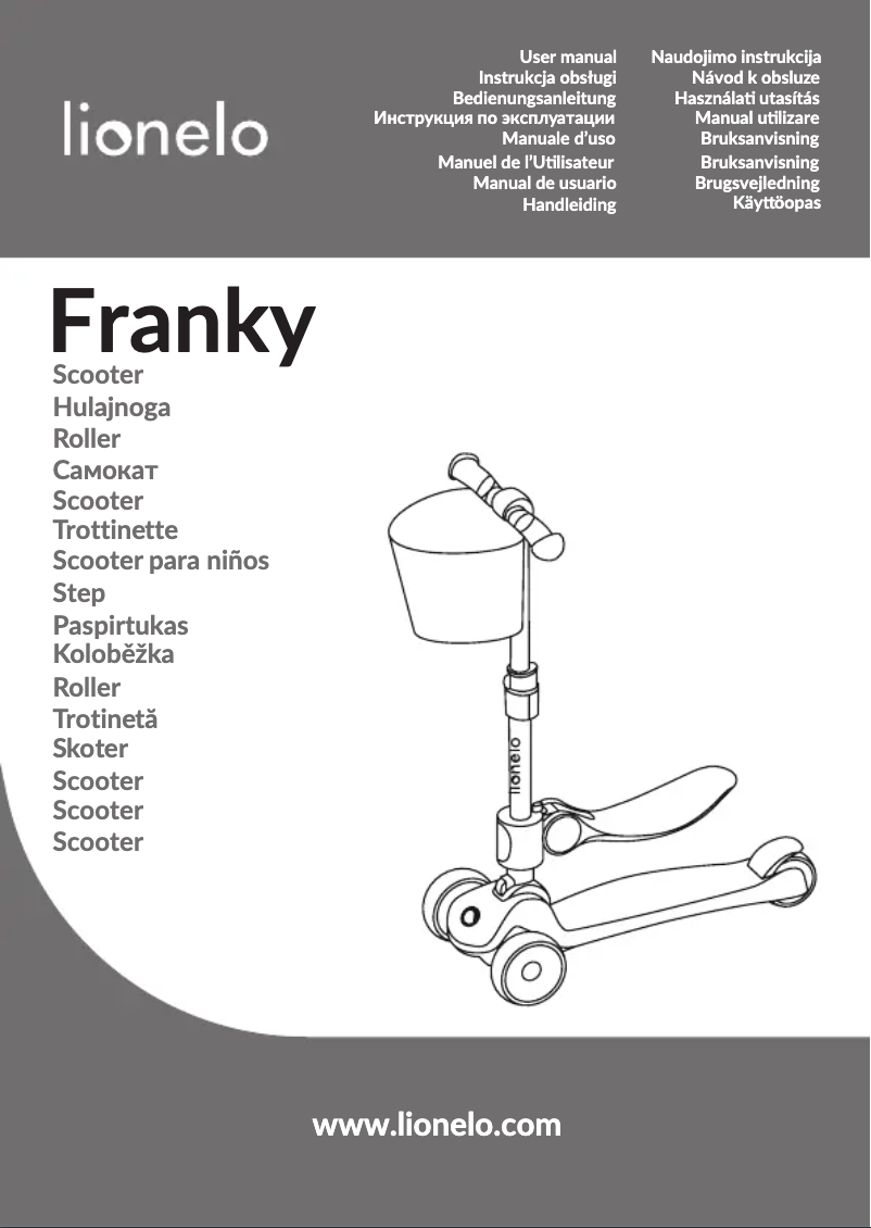 First page image of the manual for Franky