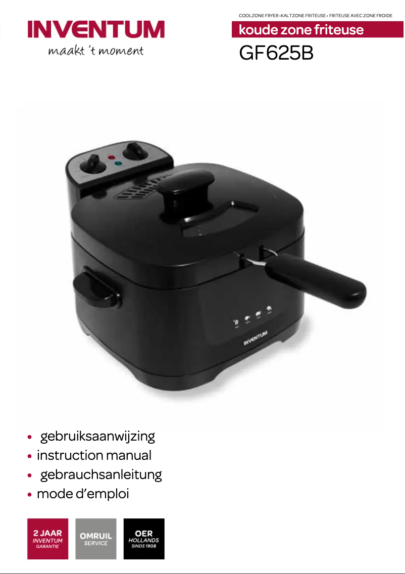 First page image of the manual for GF625B