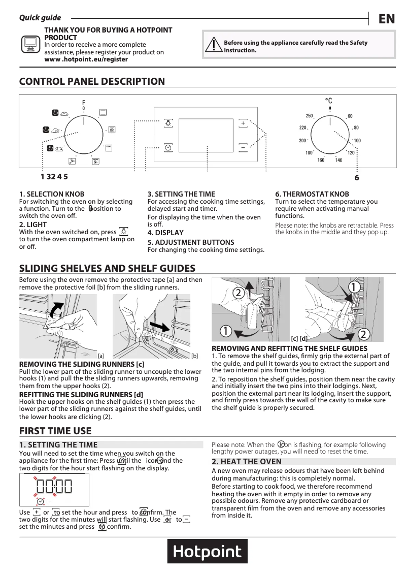 Page 1 of the manual User Manual Hotpoint FA4S 541 JBLG H
