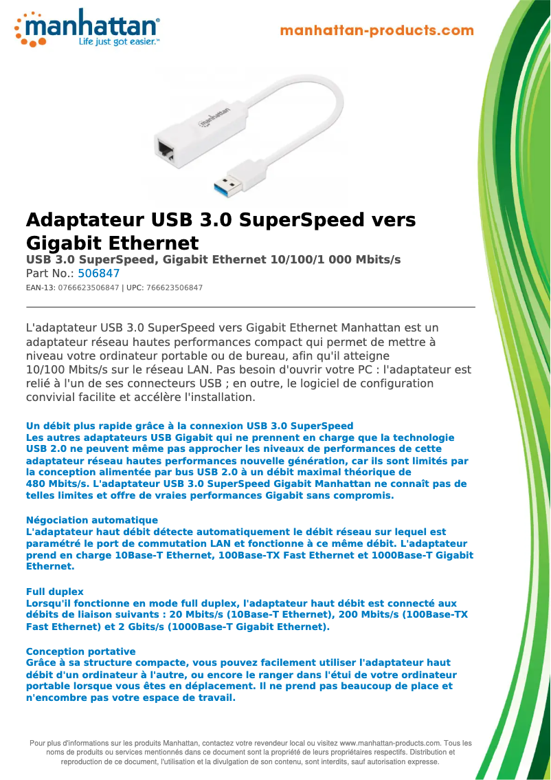 First page image of the manual for 506847