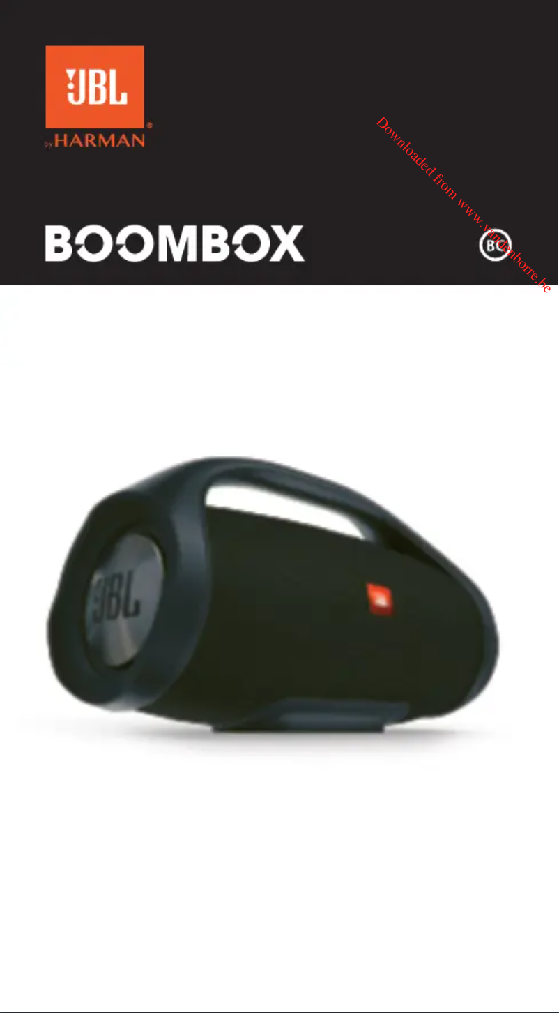 First page image of the manual for Boombox