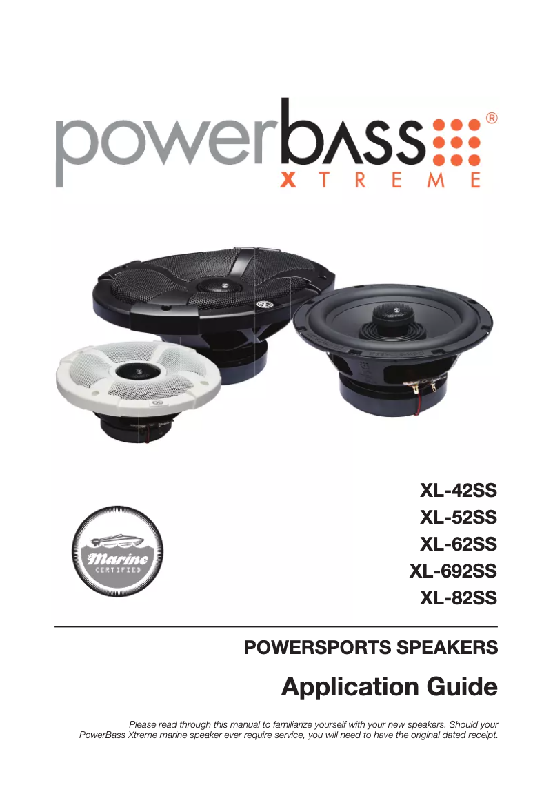 Page 1 of the manual User Manual PowerBass XL-52SS