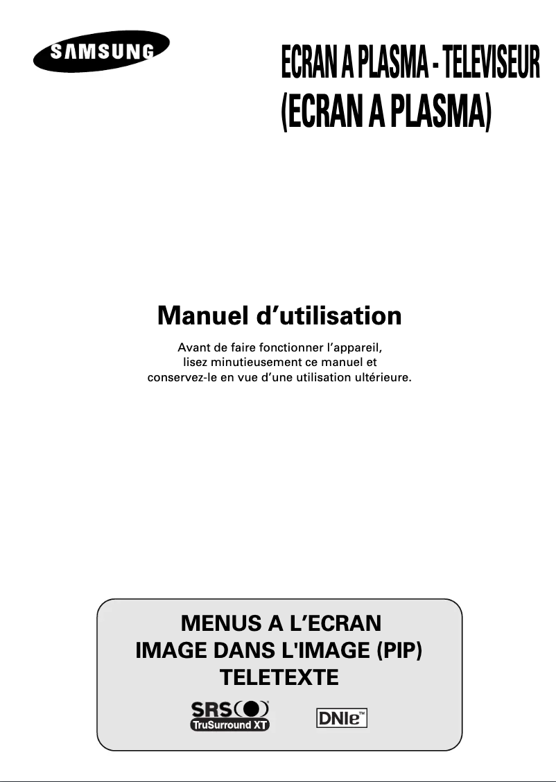 Page 1 of the manual User Manual Samsung PS-42V4S