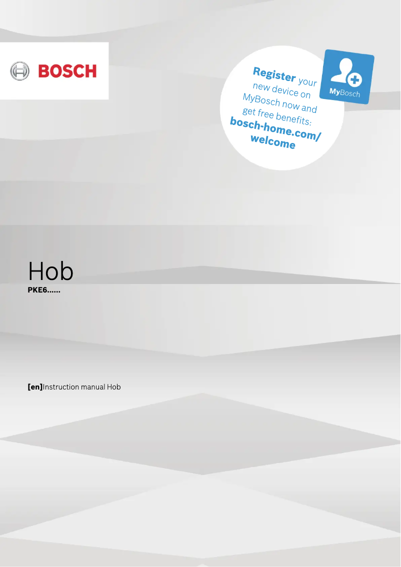 Page 1 of the manual User Manual Bosch PKE611D17M