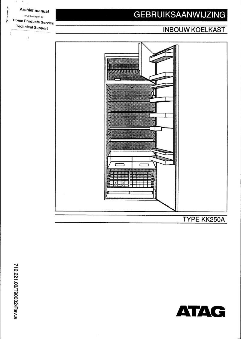 Page 1 de la notice Manuel utilisateur Atag KK250A