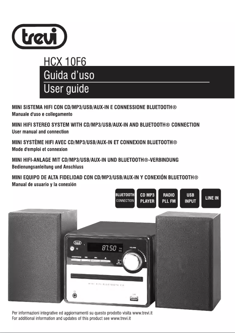 Page 1 de la notice Manuel utilisateur Trevi HCX 10F6