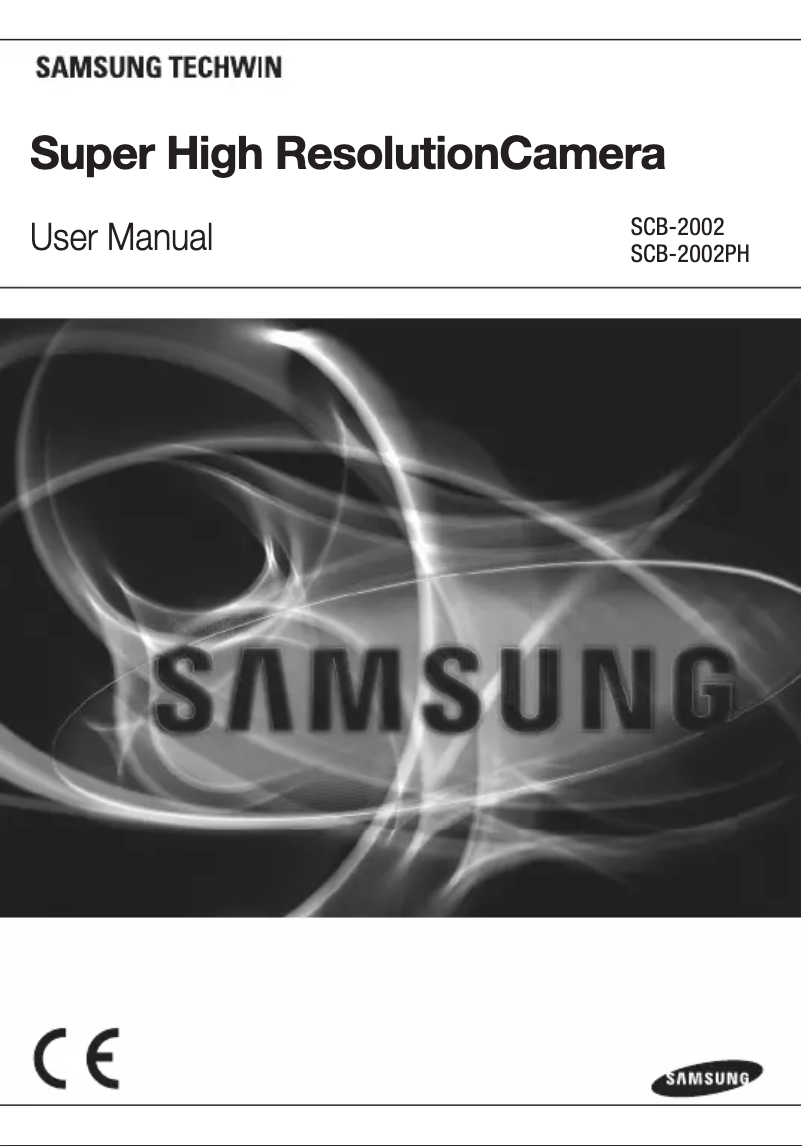First page image of the manual for SCB-2002