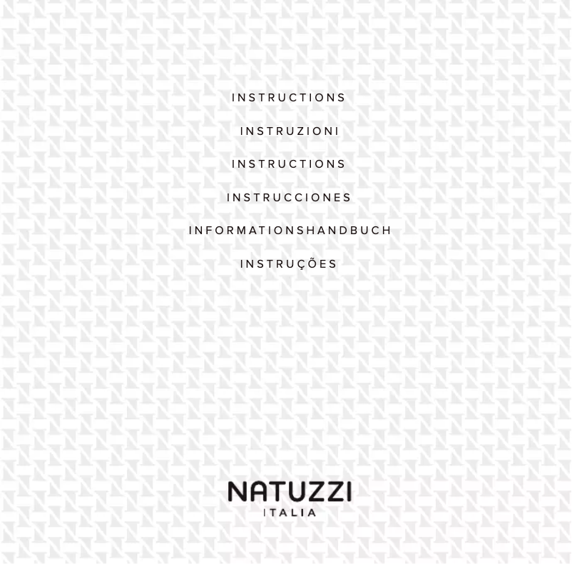 Page 1 of the manual User Manual Natuzzi Mentore