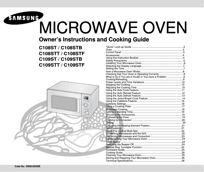 Page 1 of the manual User Manual Samsung C109STT