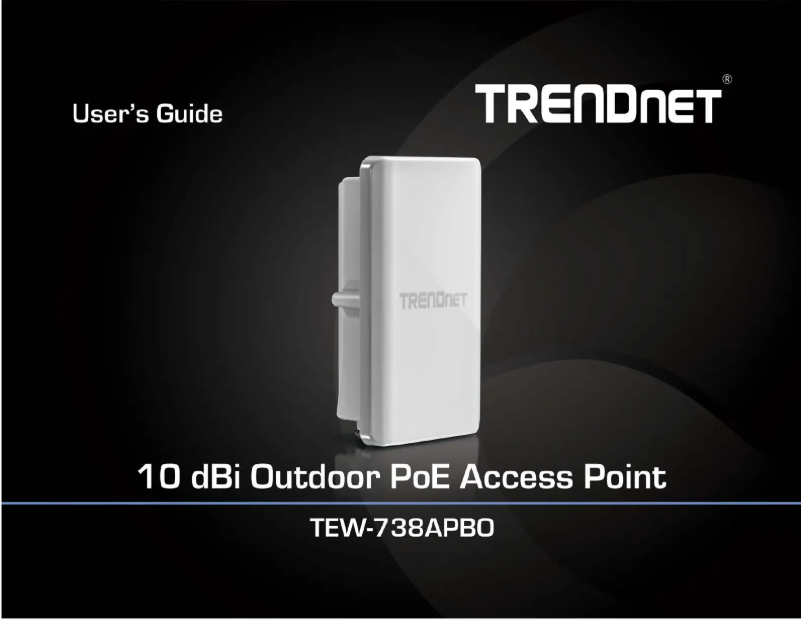 Page 1 of the manual User Manual TRENDnet TEW-738APBO
