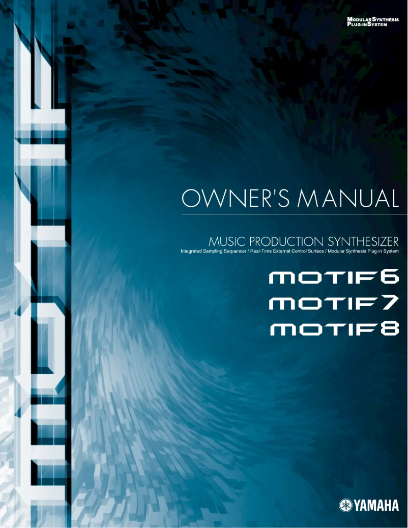 First page image of the manual for Motif8