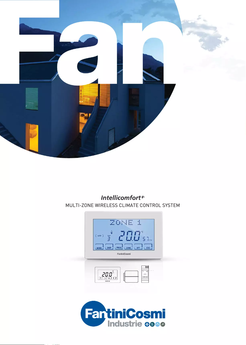 Page 1 of the manual Brochure Fantini Cosmi Intellicomfort+