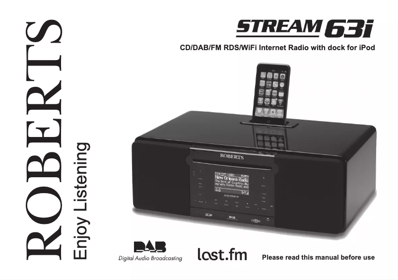 First page image of the manual for Stream 63i